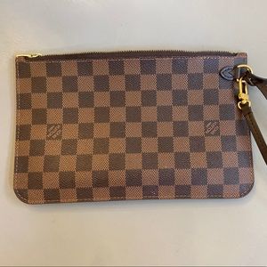 Louis Vuitton Pochette, Damier Ebene, Authentic